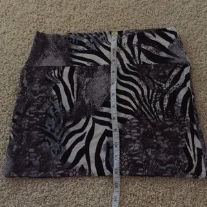 Animal Print Mini Skirt